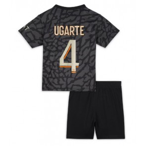 Paris Saint-Germain Manuel Ugarte #4 Koszulka Trzecich Dziecięca 2023-24 Krótki Rękaw (+ Krótkie spodenki)